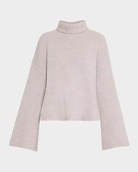 Alpaca Silk Oversized Turtleneck Sweater