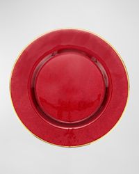 Metallic Glass Dinner Plate