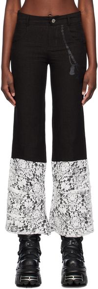 VeniceW Black Sock Trousers