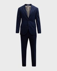 Men's Striped Wool Suit