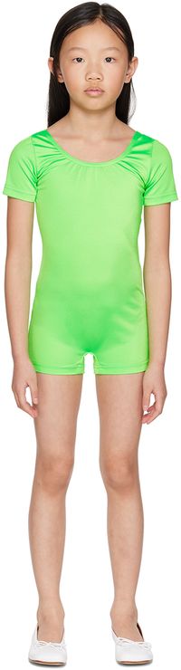 CRLNBSMNS Kids Green Scoop Neck Bodysuit