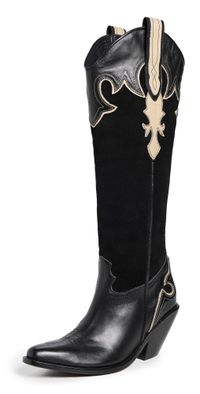 Johanna Ortiz Royal Black/ Sand Fortune Rider Boots Royal Black/Sand 40