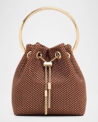 Bon Bon Crystal Mesh Top-Handle Bag