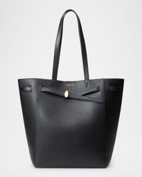 Dash Belt North-South Leather Tote Bag