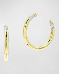 Radiance Chunky C-Hoop Earrings, Yellow Gold