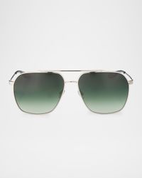 Rizzo 60mm Aviator Titanium Sunglasses