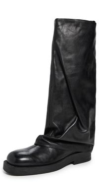 Schutz Keira Up Cloak Boots Black 8.5