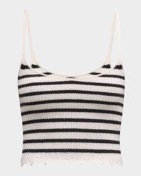Klea Stripe Cropped Tank Top