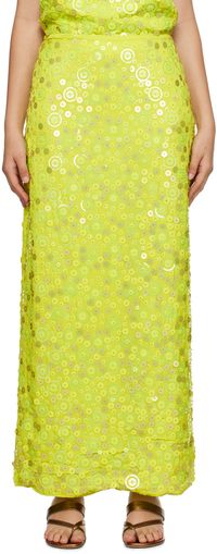 Saks Potts Green Lynn Maxi Skirt