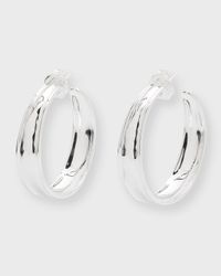 Goddess Hoop Earrings in Sterling Silver