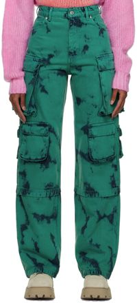 MSGM Jean vert exclusif à SSENSE