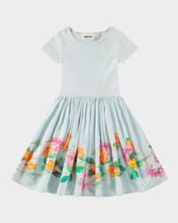Girl's Cissa Floral Combo Dress, Size 7-12