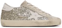 Golden Goose Gold & Beige Super-Star Sneakers