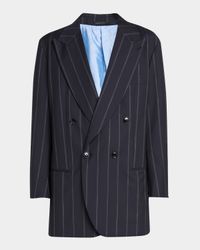 Men's Heritage Pinstripe Oversized Suit