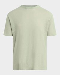 Men's Bespoke Cotton and Linen Crewneck T-Shirt