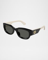 Logo Cat-Eye Acetate Sunglasses