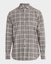 Men's Classic-Fit Cotton Plaid Button-Down Shirt