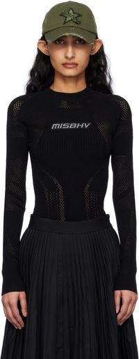 MISBHV Haut noir en tricot Future - SPORT
