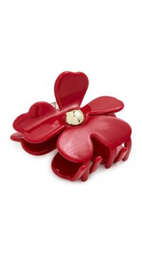 Lele Sadoughi Lily Claw Clip Scarlet One Size