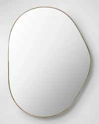 Aamnah 40" Free-Form Wall Mirror, Gold