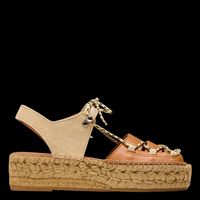Naguisa - Espadrilles en cuir - Taille 41 - Multicolore