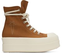 Rick Owens DRKSHDW Orange Hollywood Double Bumper Sneaks Sneakers