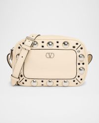 Nellcote Studded Leather Camera Crossbody Bag
