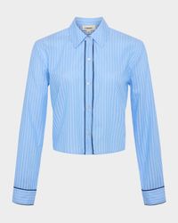 Cosette Stripe Cropped Shirt