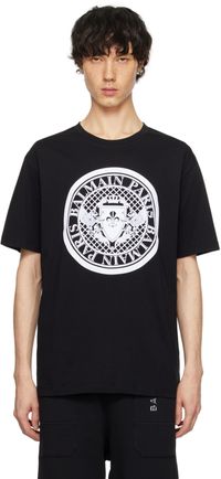 Balmain Black Coin T-Shirt