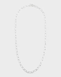 925 Classico Faceted Oval Link Necklace