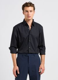 Boss - Chemise slim fit en coton mélangé - Taille 46 - Noir