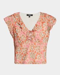 Farrow Ruffle V-Neck Top