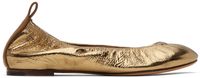 Lanvin Ballerines dorées en cuir