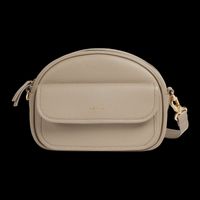 Nat & Nin - Sac bandoulière en cuir - Taille Unique - Gris
