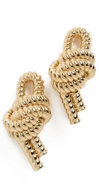 rabanne Marine Knot Earrings Gold One Size
