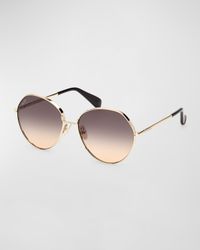 Menton Metal Round Sunglasses