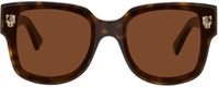 Cartier Brown & Black Panthère Wayfarer Acetate Sunglasses