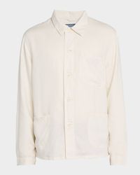 Men's Linen Utility Jacket