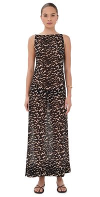 STAUD Yuca Dress Tortoise S