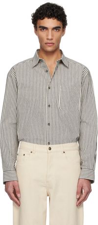 A.P.C. Black & Off-White Malo Overshirt