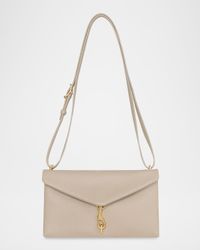 Megan East-West Leather Crossbody Bag