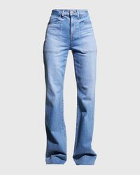 Crosbie Wide-Leg Jeans with Pocket Details