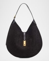 Polo ID Suede Large Shoulder Bag