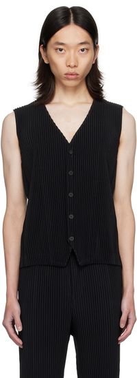 Homme Plissé Issey Miyake Gilet noir - BASICS