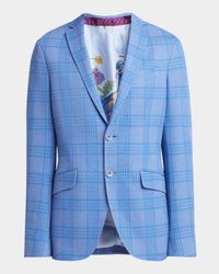 Men's Tonal Check Two-Button Sport Coat