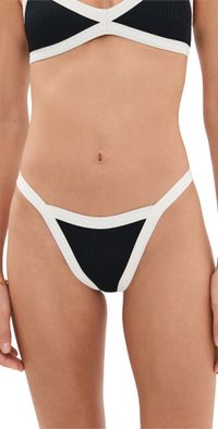 LSPACE Mackenzie Bottoms Black/Cream L