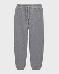 Boy's Logo Plaque Sweat Pants, Size 12M-30M
