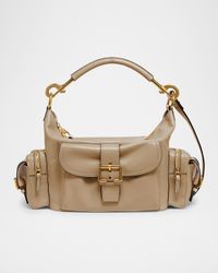 Camera Bag Medium in Natural Shiny Calfskin