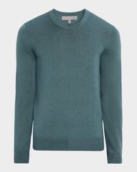Men's Cashmere and Silk Slim Crewneck Sweater