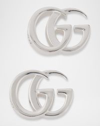 GG Marmont Sterling Silver Stud Earrings